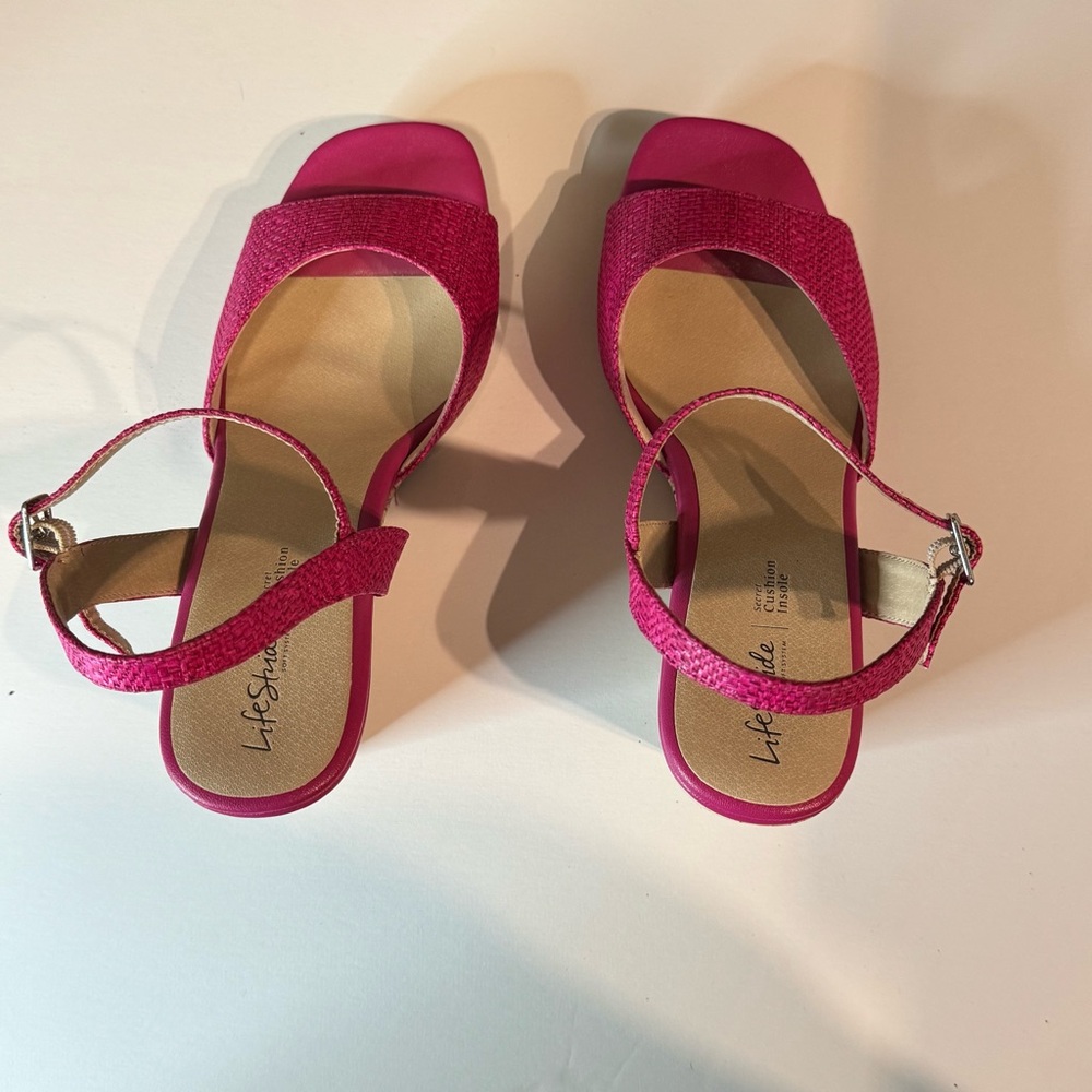 Women’s Wedge Sandals By The Brand Life Stride Island - Time Size 10W